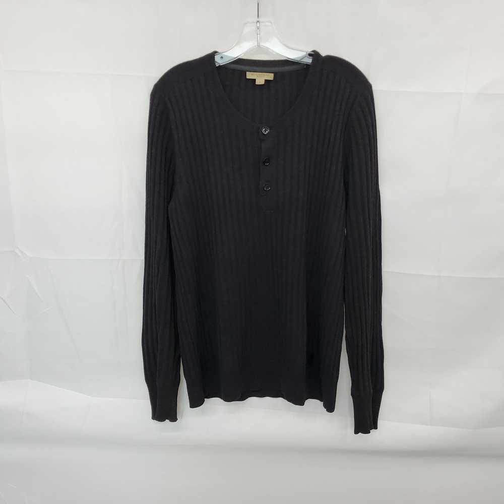 Burberry Brit Dark Gray Cashmere Blend Sweater MN… - image 1