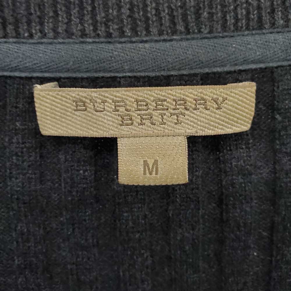 Burberry Brit Dark Gray Cashmere Blend Sweater MN… - image 3