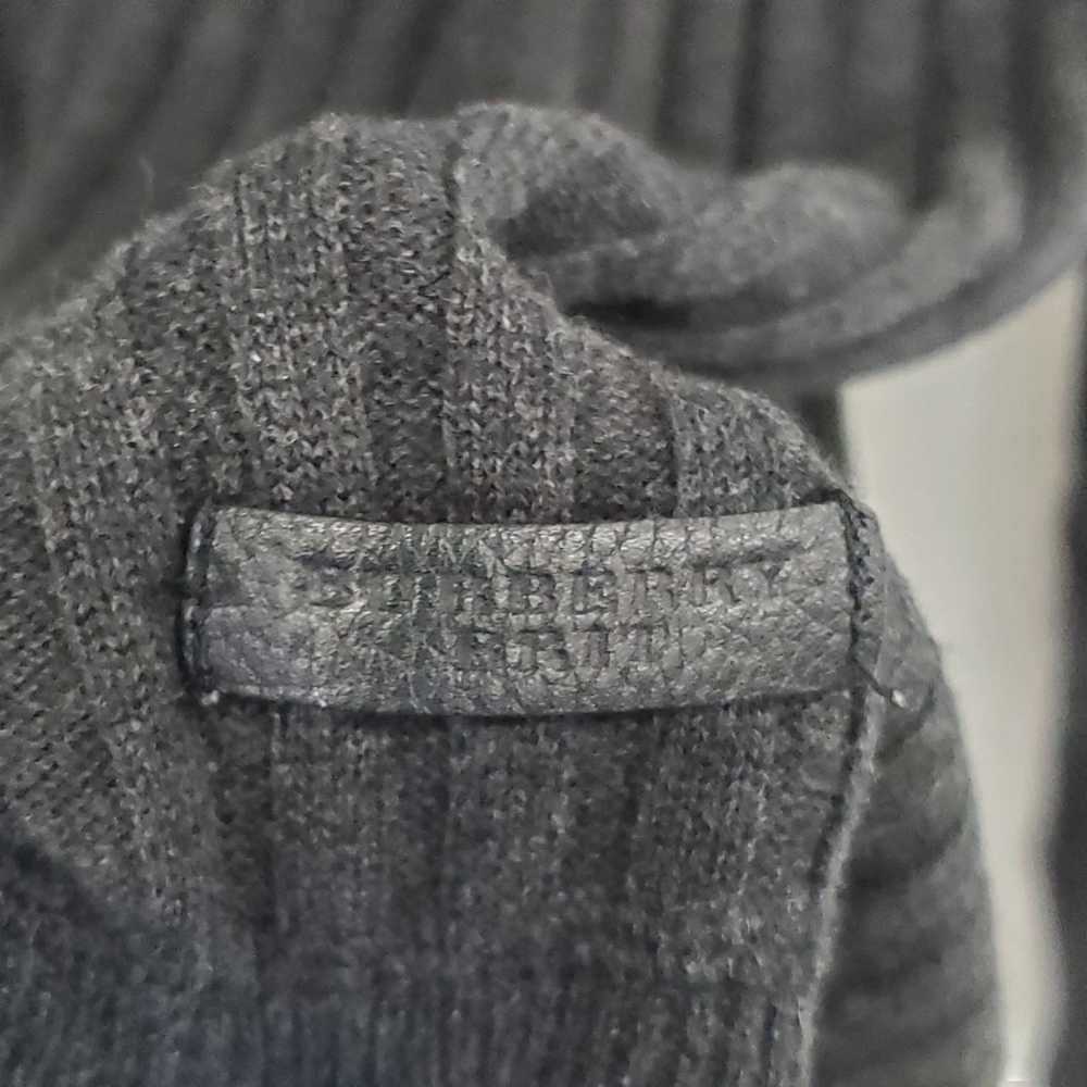Burberry Brit Dark Gray Cashmere Blend Sweater MN… - image 4
