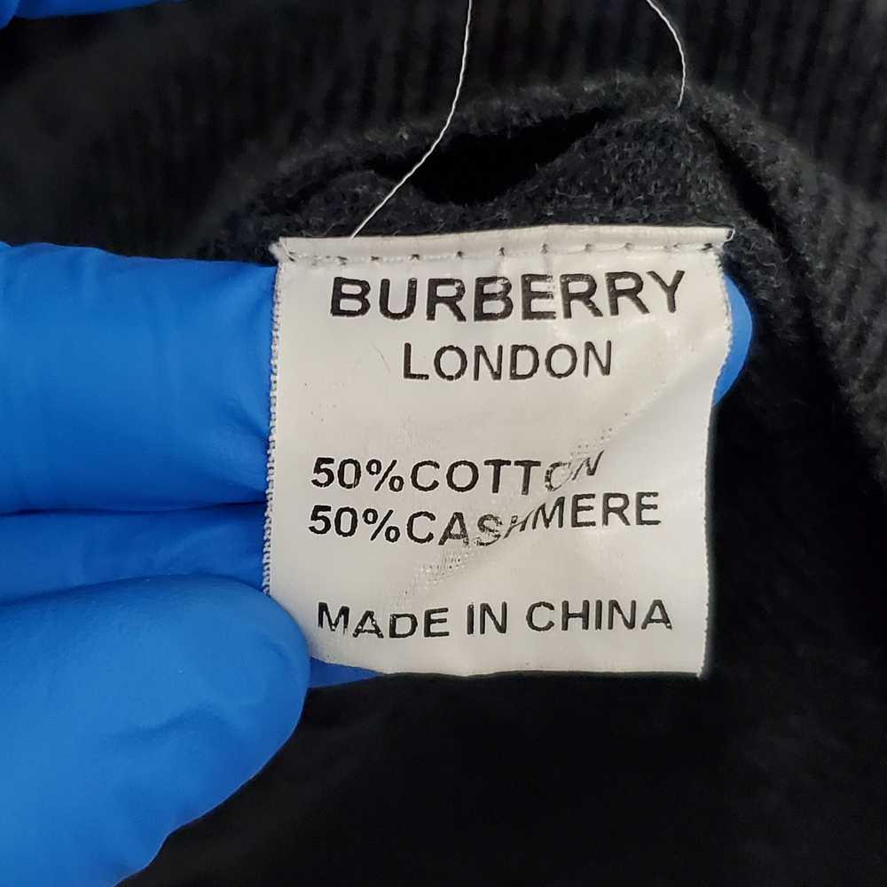 Burberry Brit Dark Gray Cashmere Blend Sweater MN… - image 5
