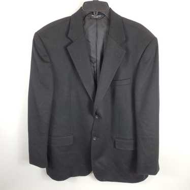 Pronto Uomo Men Black Cashmere Sport Coat Sz 44 - image 1