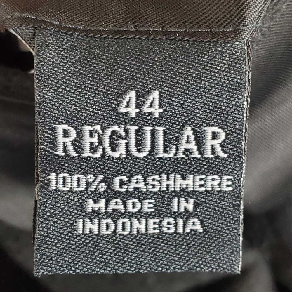 Pronto Uomo Men Black Cashmere Sport Coat Sz 44 - image 4