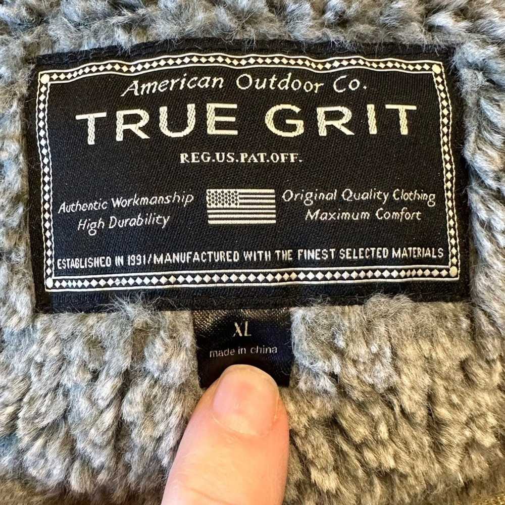 True Grit Womens XL Olive Green Corduroyed Fleece… - image 3