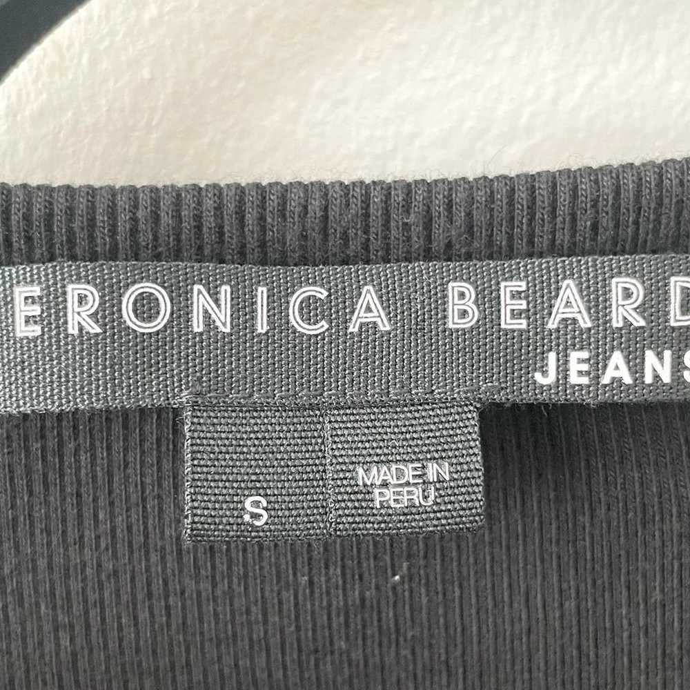 Veronica Beard Black Pazia Ruffled Rib Knit Top - image 6