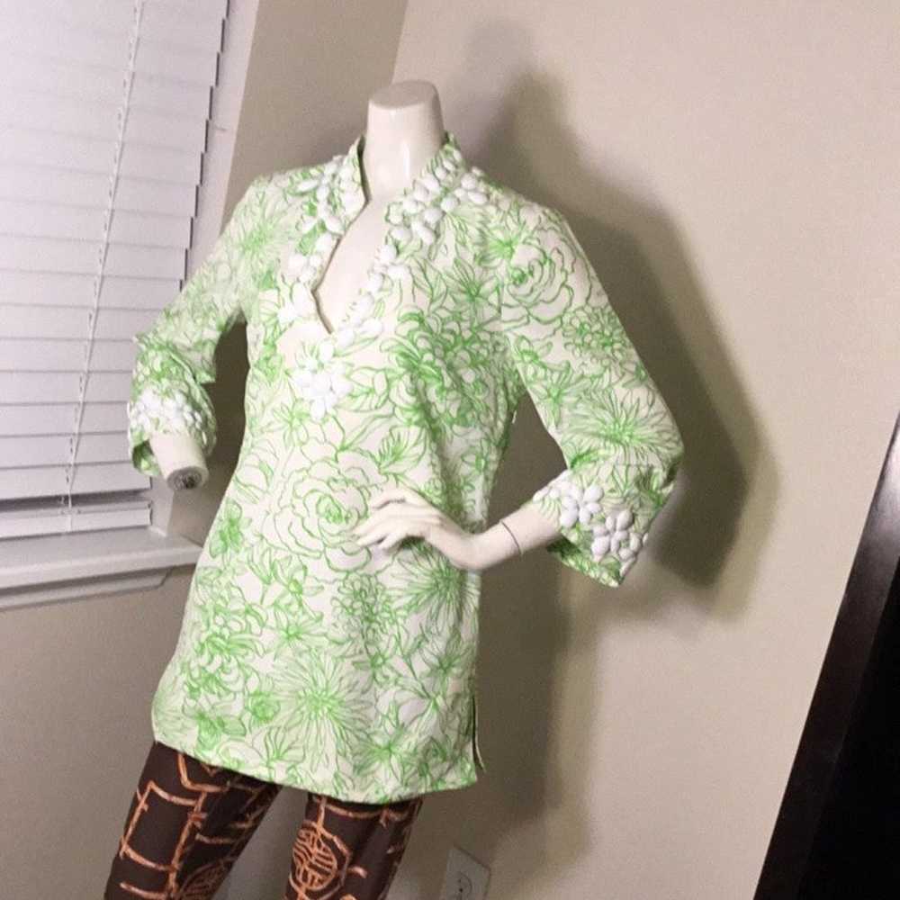 LILLY PULITZER NEW BERRY GREEN PRINTED TUNIC SIZE… - image 3