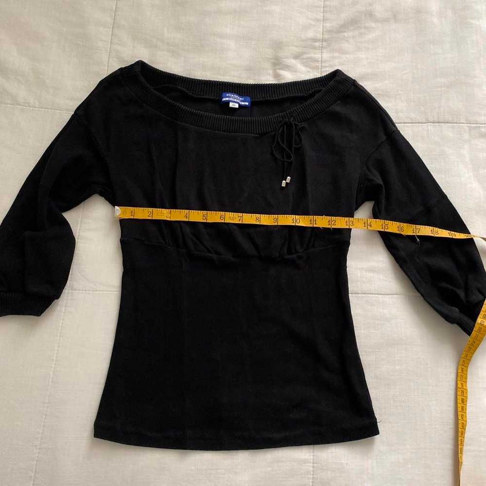 Burberry Black Boatneck Sweatshirt - image 7