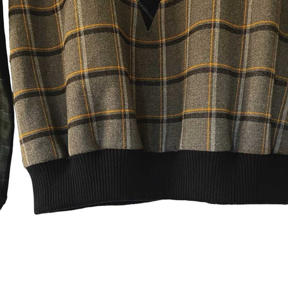 Band Of Outsiders Italy Plaid Color Block Long Sl… - image 5