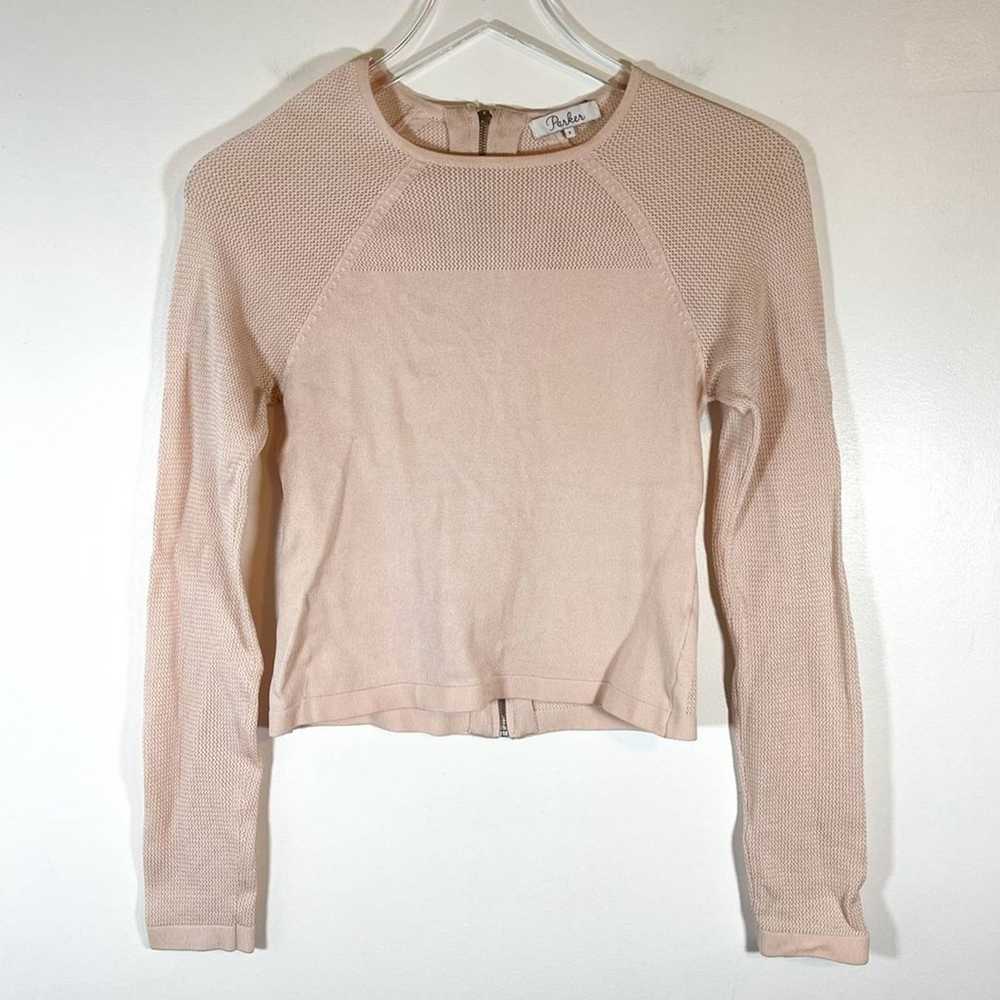 Revolve Parker Skirt and Blouse Set Blush Pink Kn… - image 2