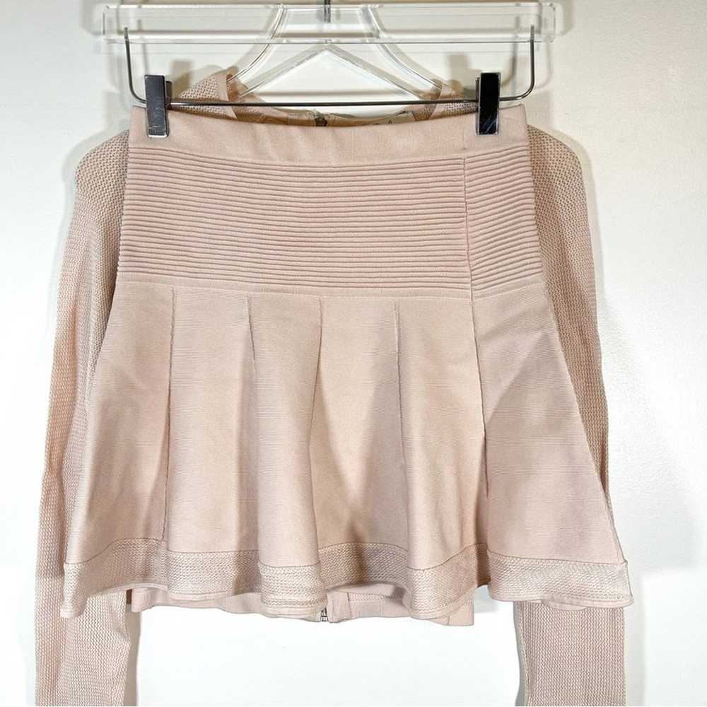 Revolve Parker Skirt and Blouse Set Blush Pink Kn… - image 3