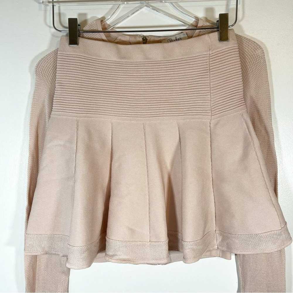 Revolve Parker Skirt and Blouse Set Blush Pink Kn… - image 6