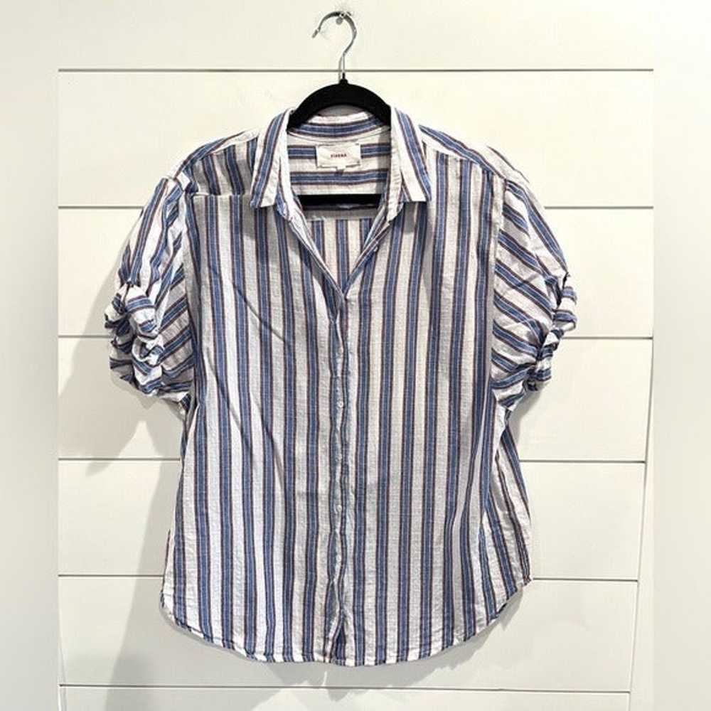 Xirena Channing blue striped shirt Wyndsurf - image 1