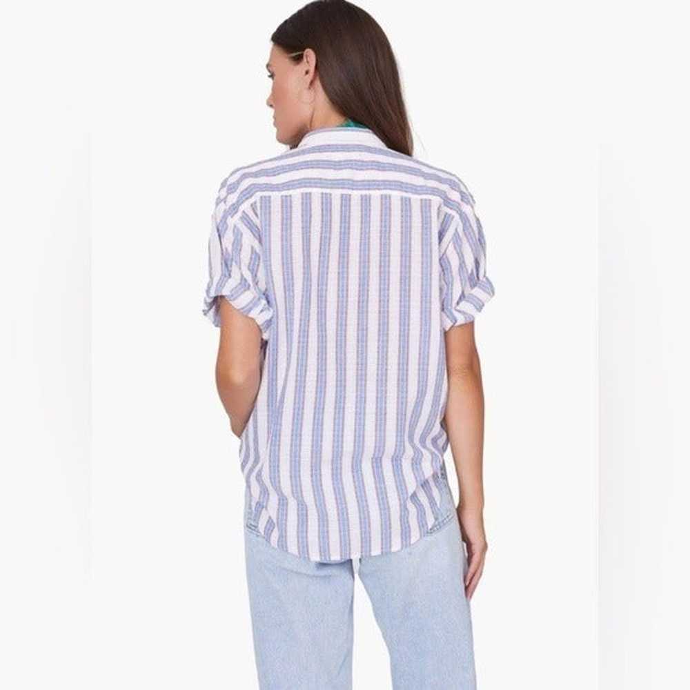 Xirena Channing blue striped shirt Wyndsurf - image 3