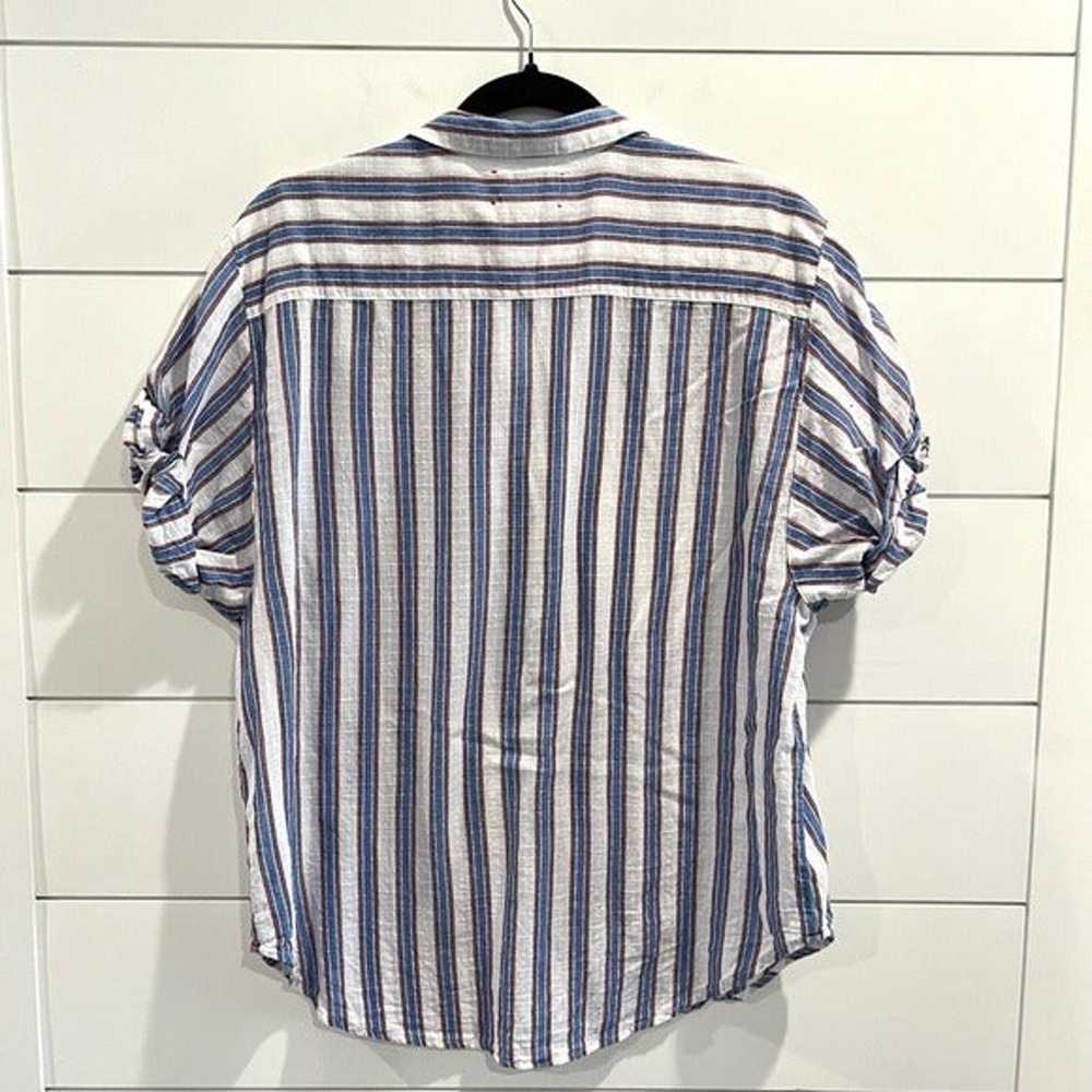 Xirena Channing blue striped shirt Wyndsurf - image 5