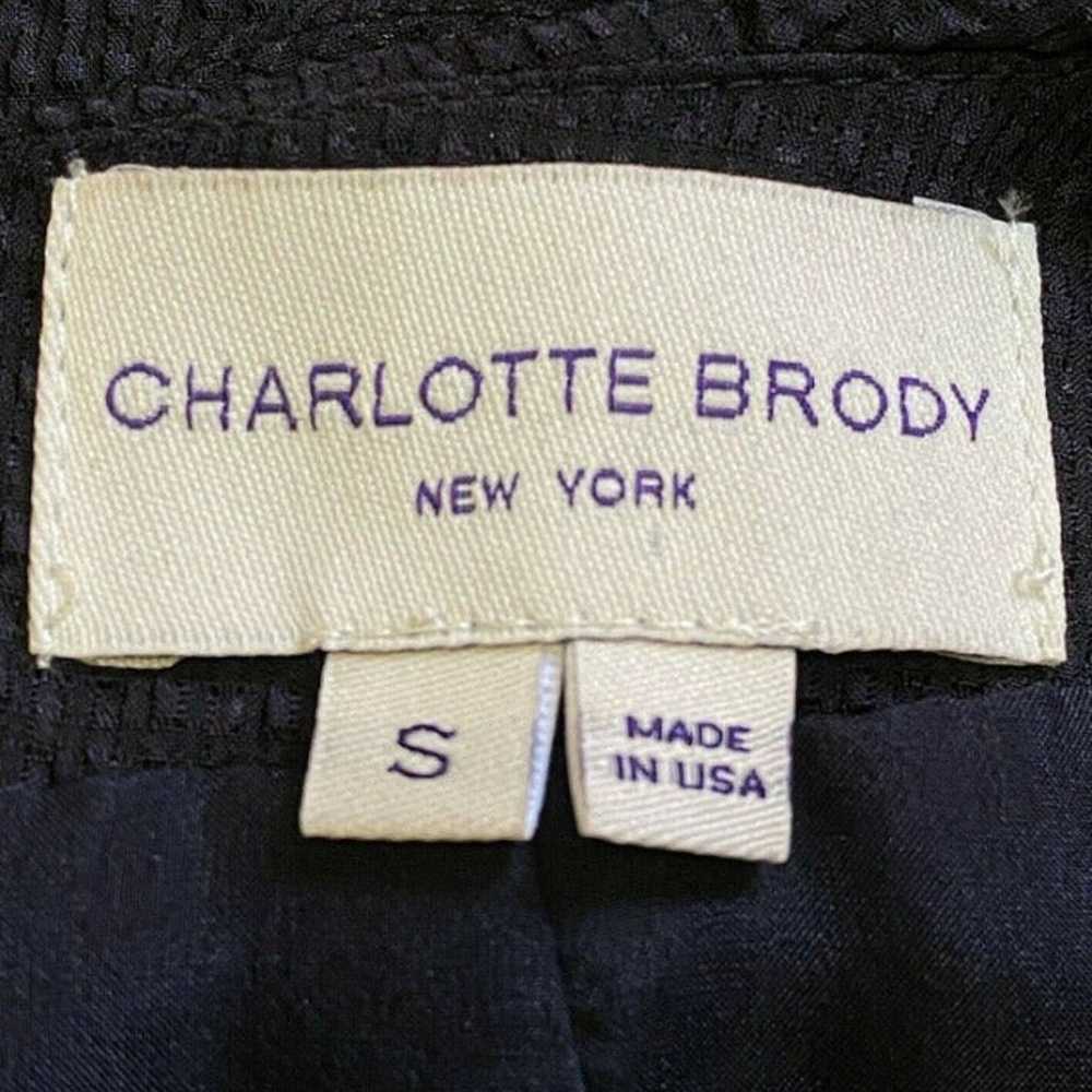 Charlotte Brody Women’s Size S Ruffle Neck Scoop … - image 3