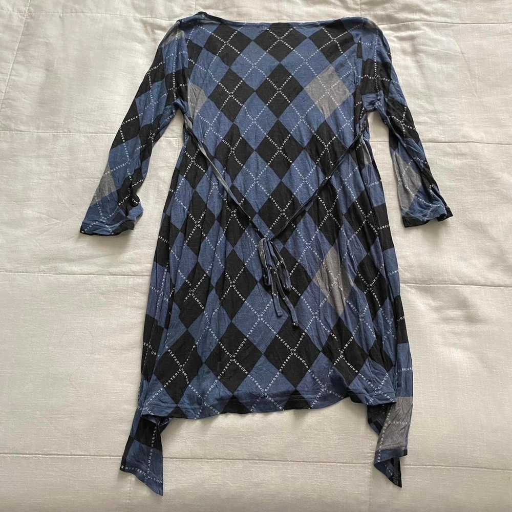 Hysteric Glamour Argyle Print Blue Top - image 3