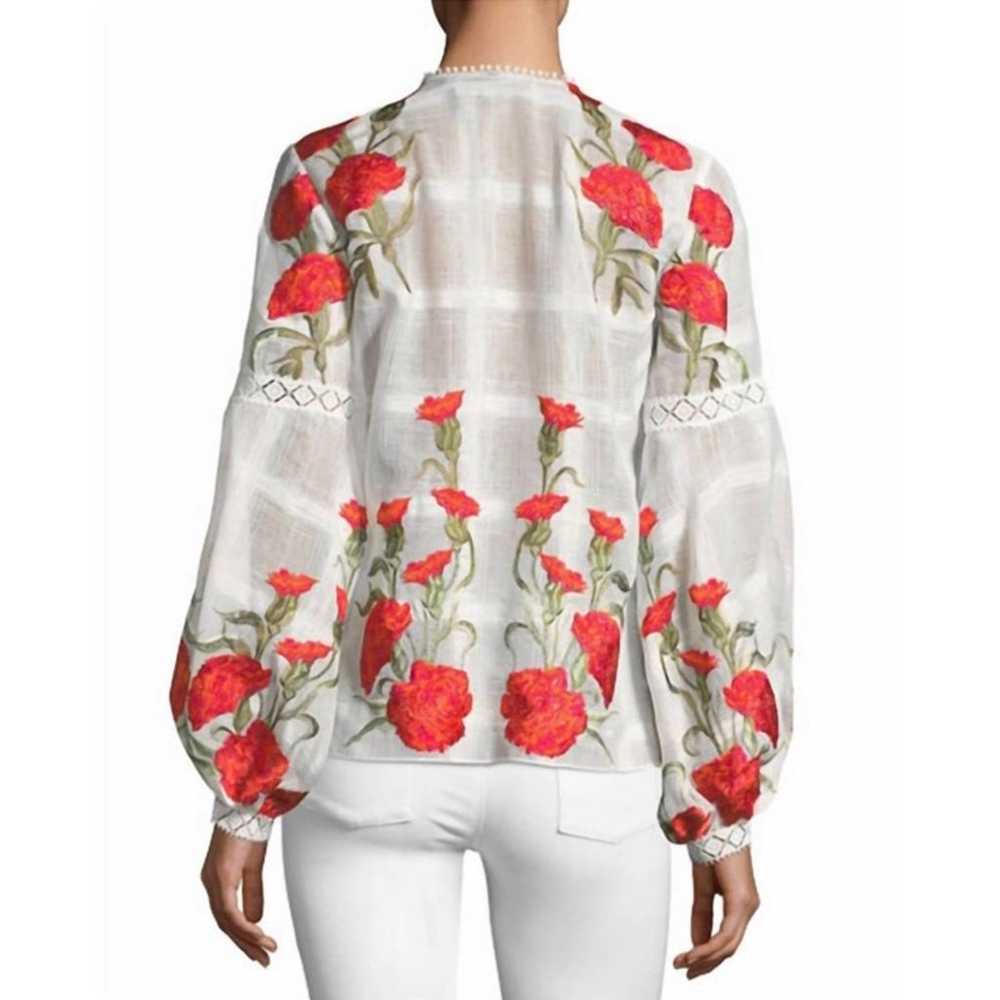 Alexis Dorit Split Neck Long Sleeve Floral Embroi… - image 2