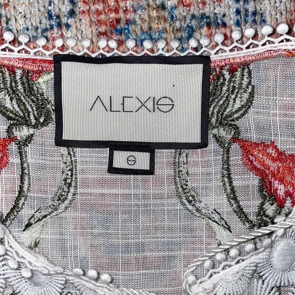 Alexis Dorit Split Neck Long Sleeve Floral Embroi… - image 7