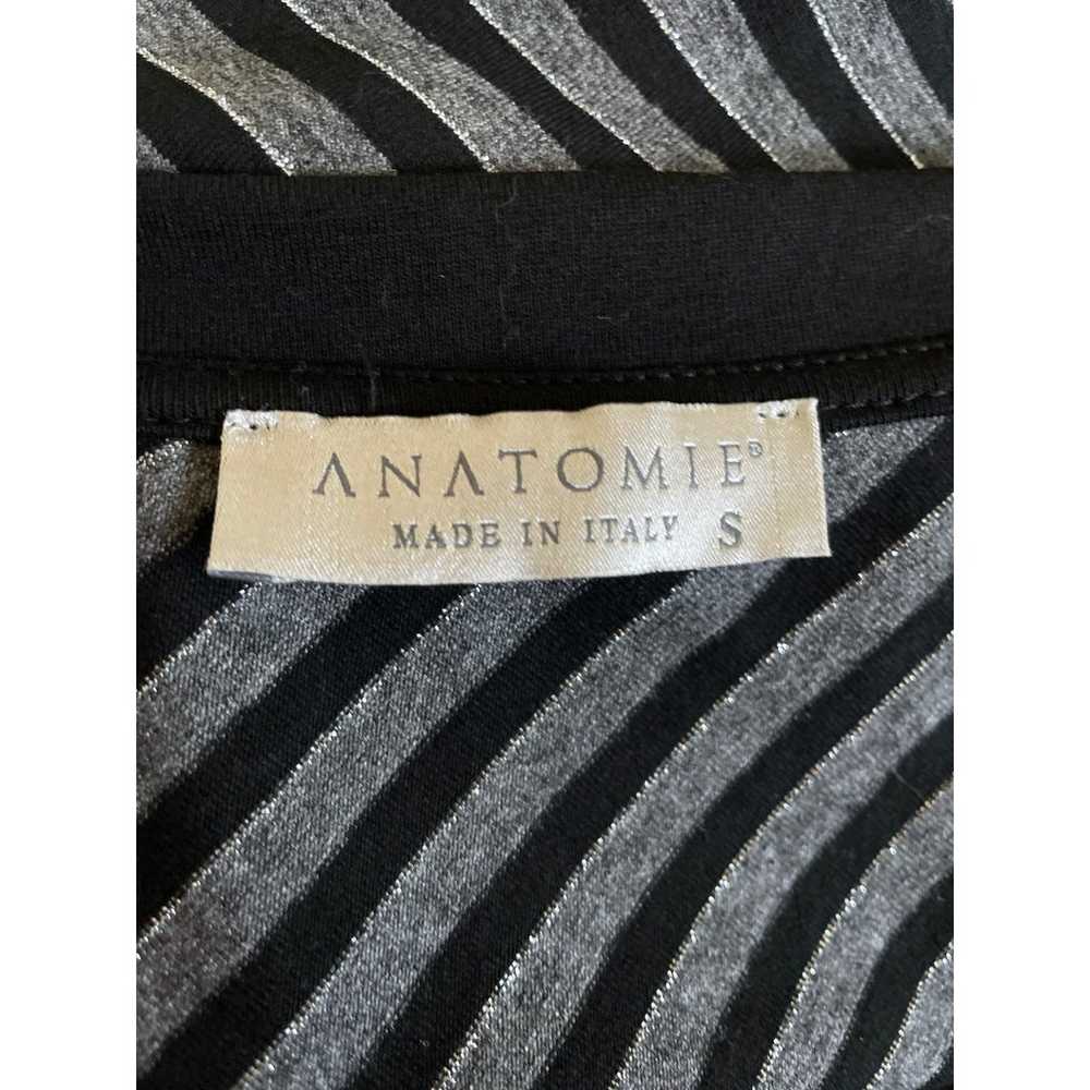 ANATOMIE Jersey Knit Striped Metallic Top - image 3