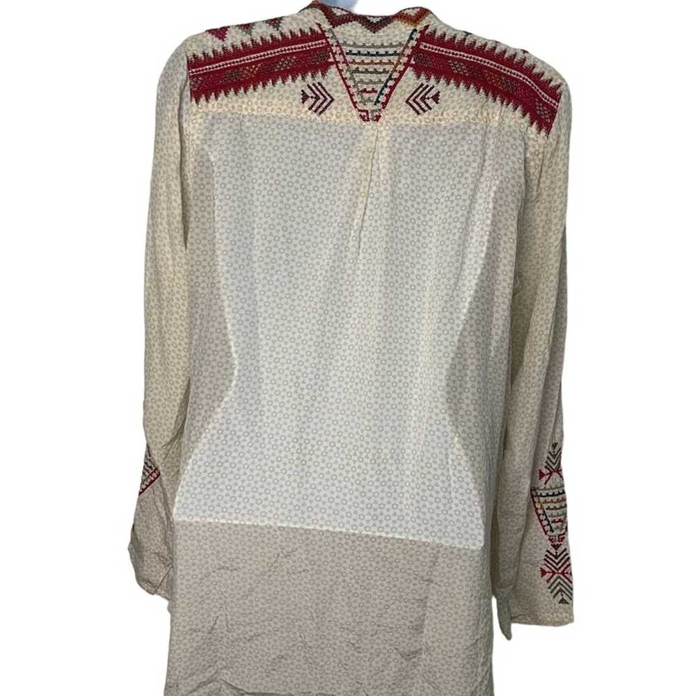 Biya Johnny Was Silk Embroidered Top Size Small - image 2
