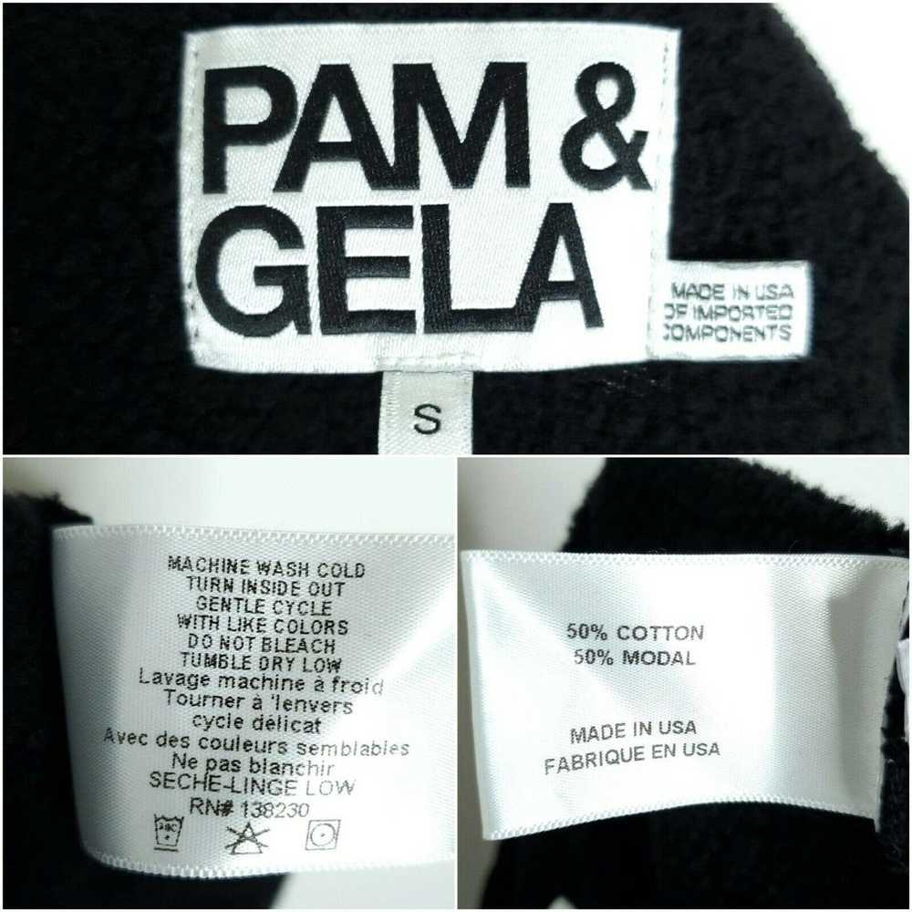 Pam & Gela Side Slit Sweatshirt S Black Pullover … - image 7