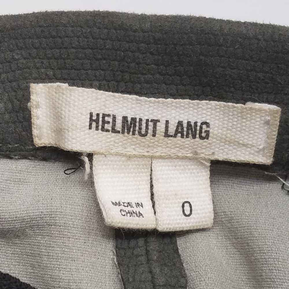 Helmut Lang Womens Green Leather Elastic Waist Sk… - image 3