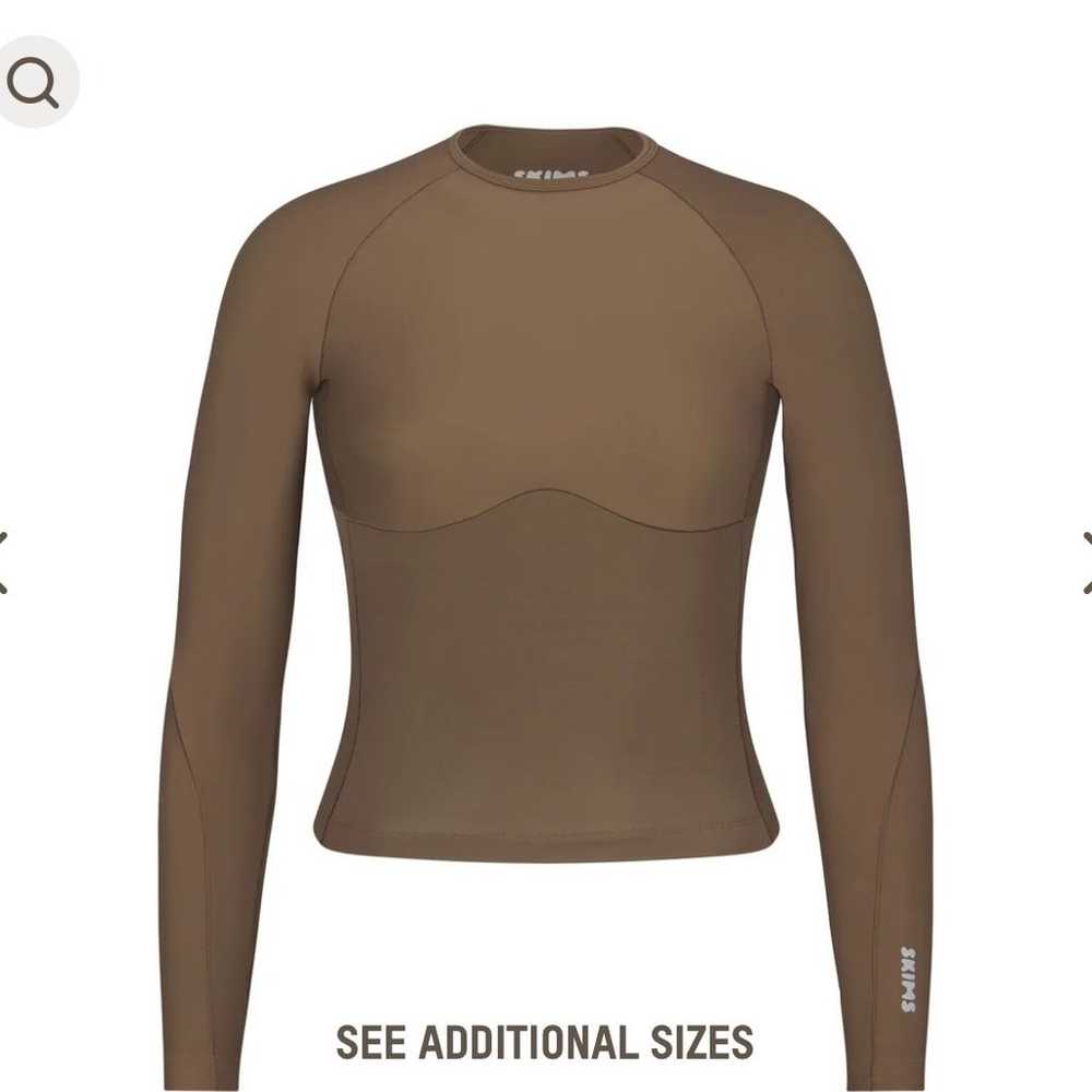 SKIMS performance long sleeve top - image 1