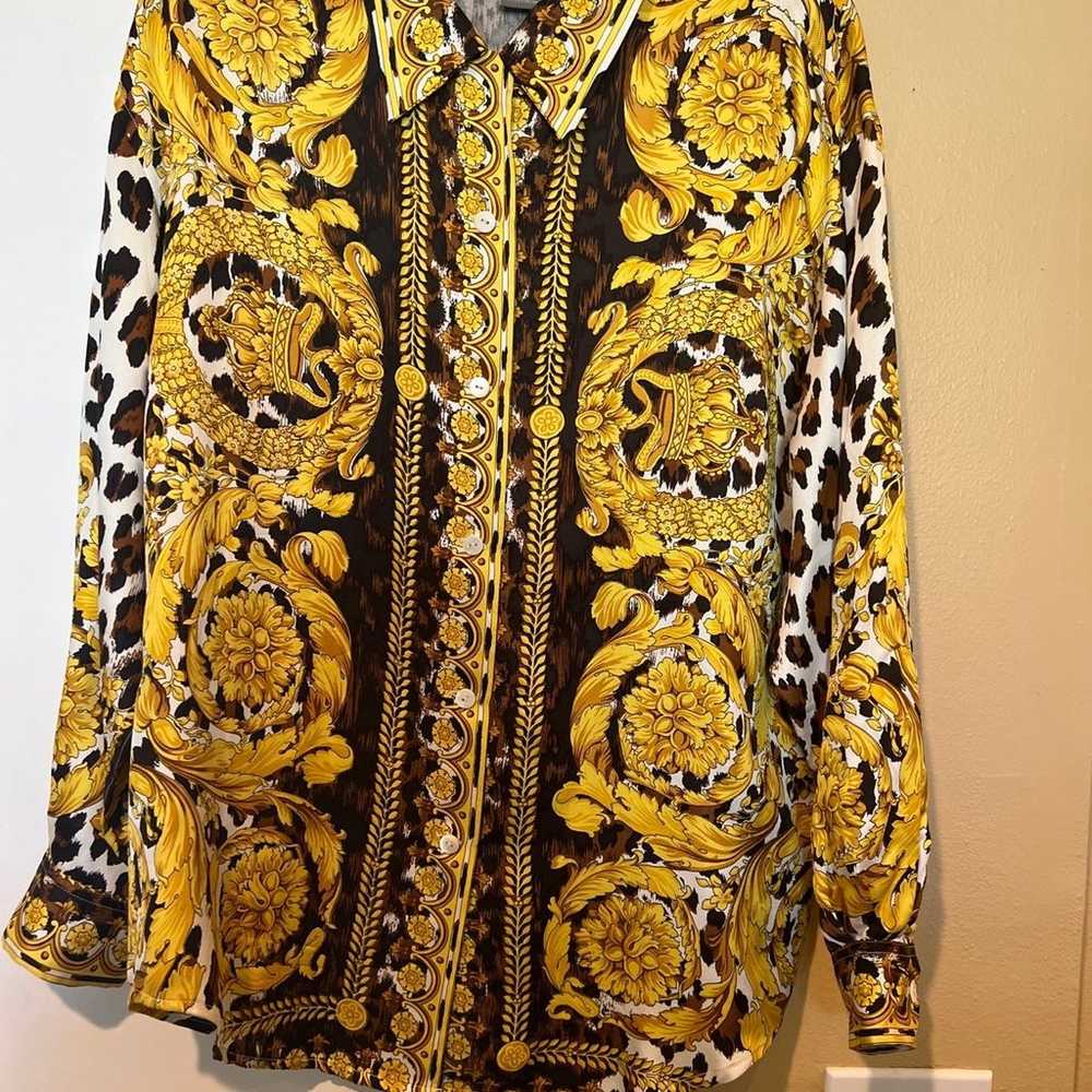 ET VOUS Silk shirt animal pattern vintage 1990’s - image 10