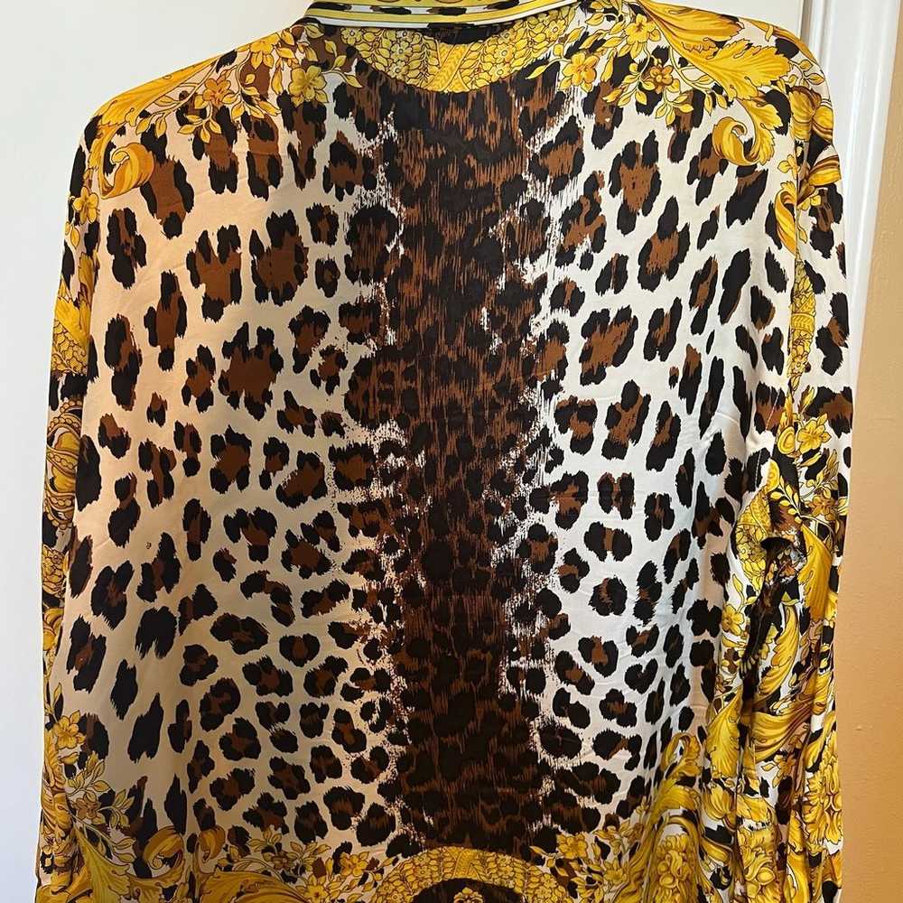 ET VOUS Silk shirt animal pattern vintage 1990’s - image 3