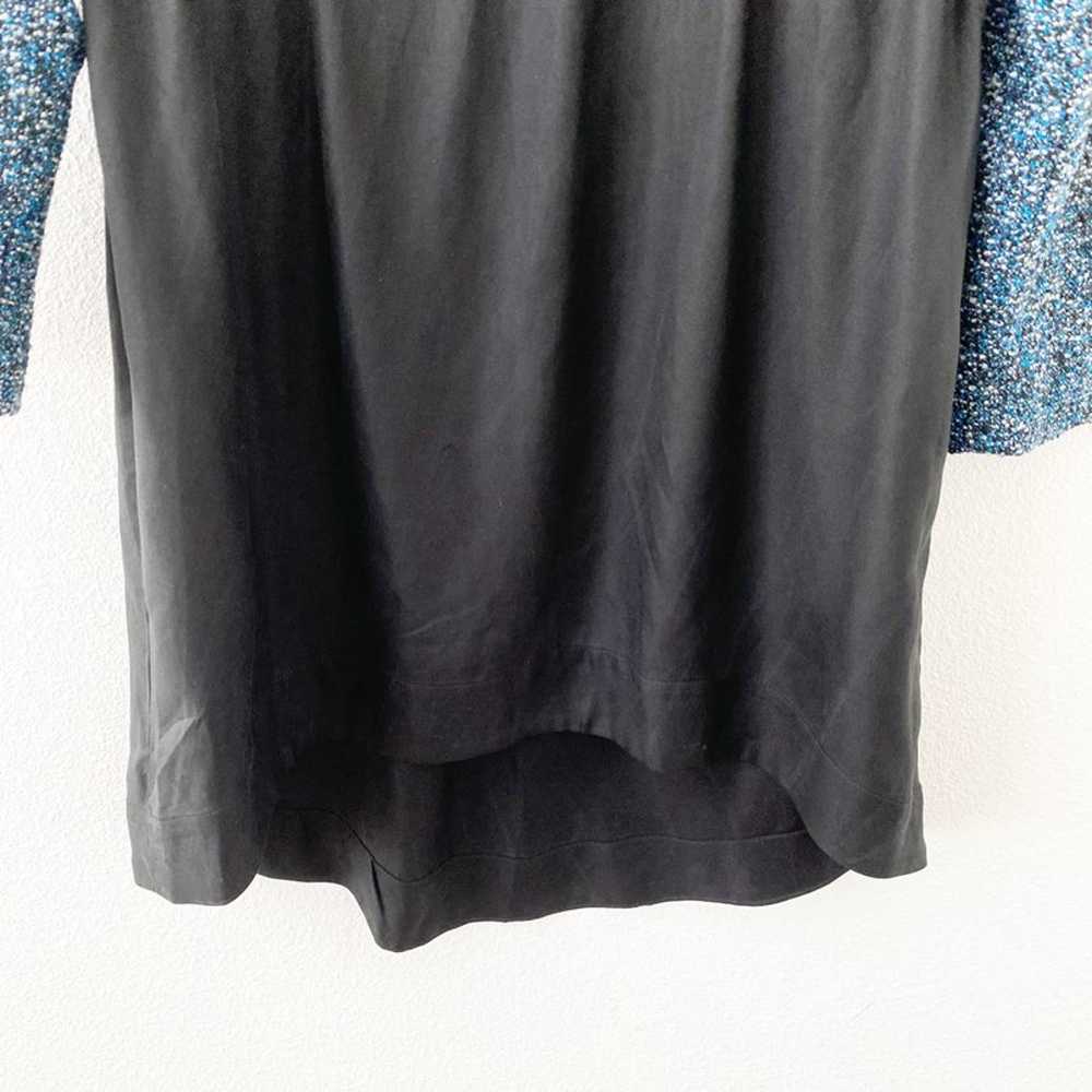SEA New York Blue Black Color Block Tweed Dress - image 7