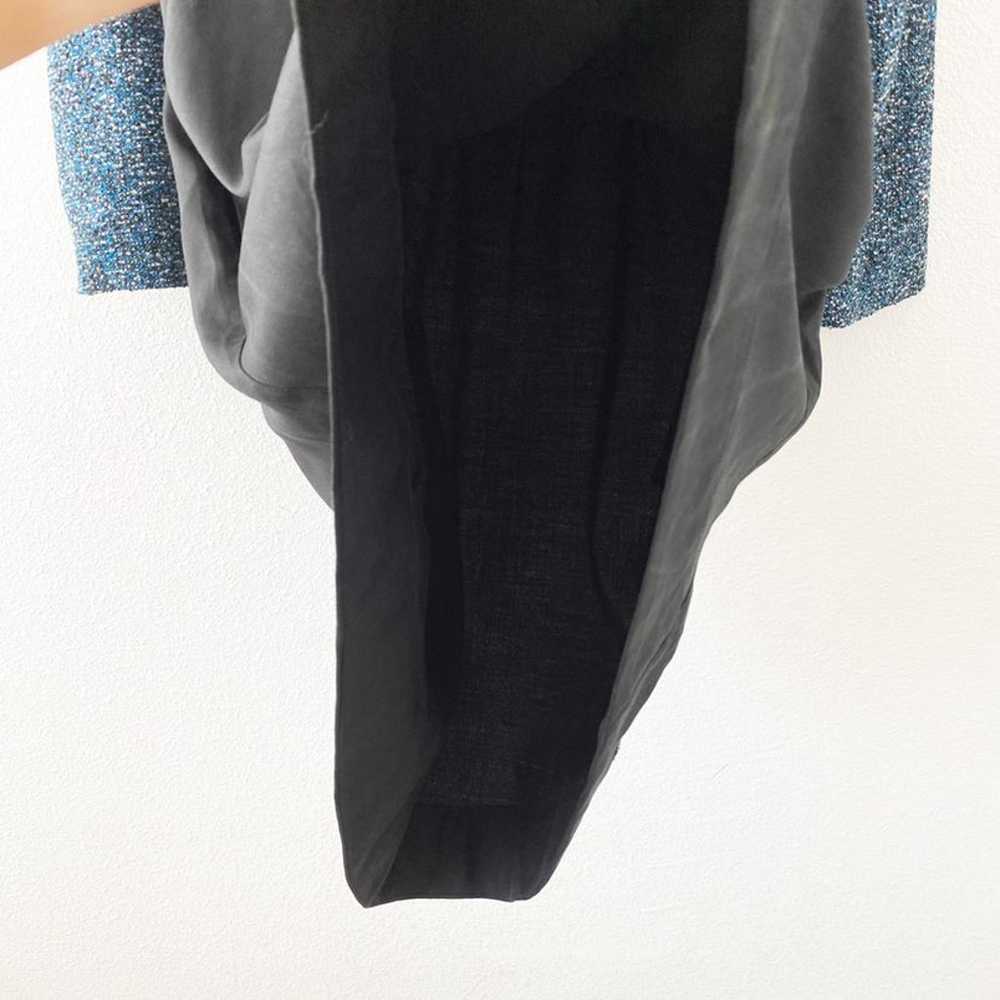 SEA New York Blue Black Color Block Tweed Dress - image 9