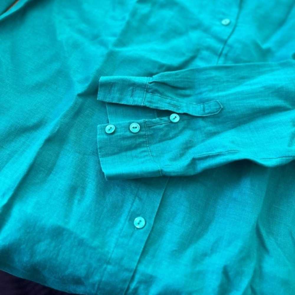 Eileen Fisher 100% organic linen blouse, size Med… - image 3