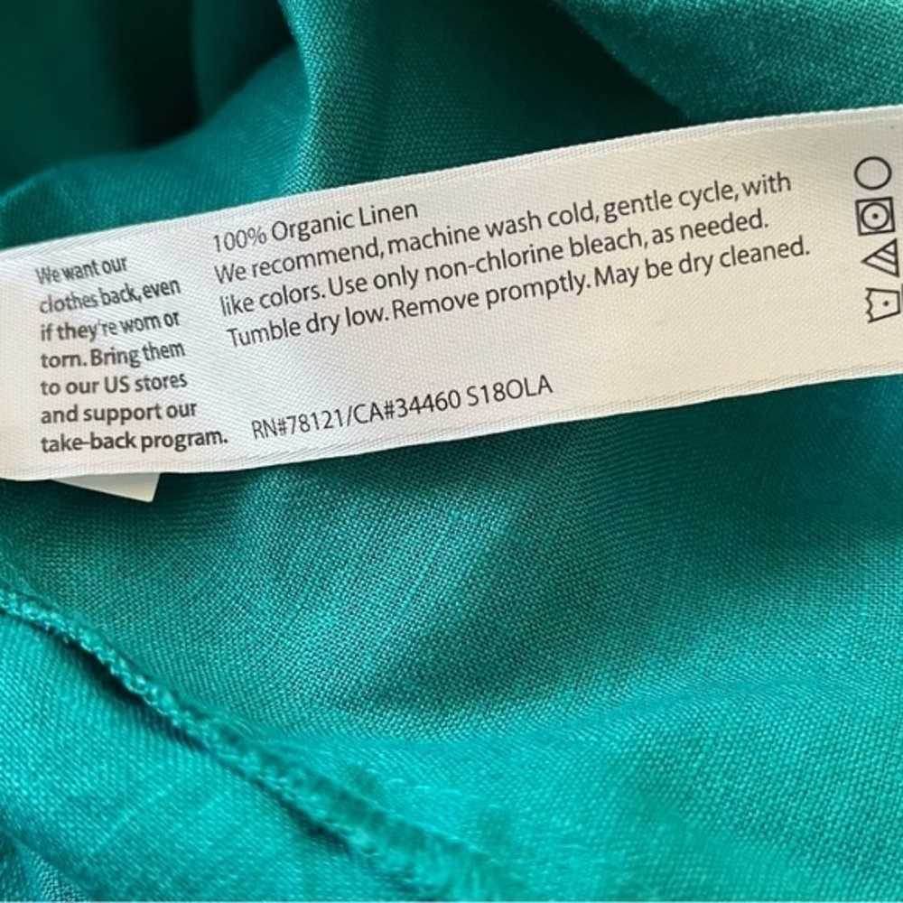 Eileen Fisher 100% organic linen blouse, size Med… - image 4