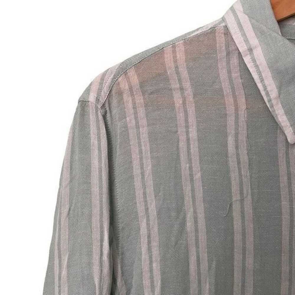 Rails Juniper Stripe Charli Front Button Sheer Sh… - image 5