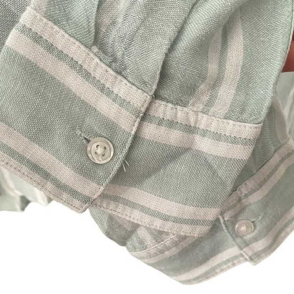 Rails Juniper Stripe Charli Front Button Sheer Sh… - image 6