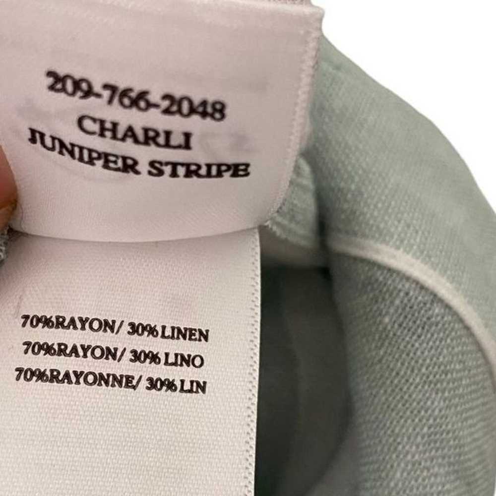 Rails Juniper Stripe Charli Front Button Sheer Sh… - image 8