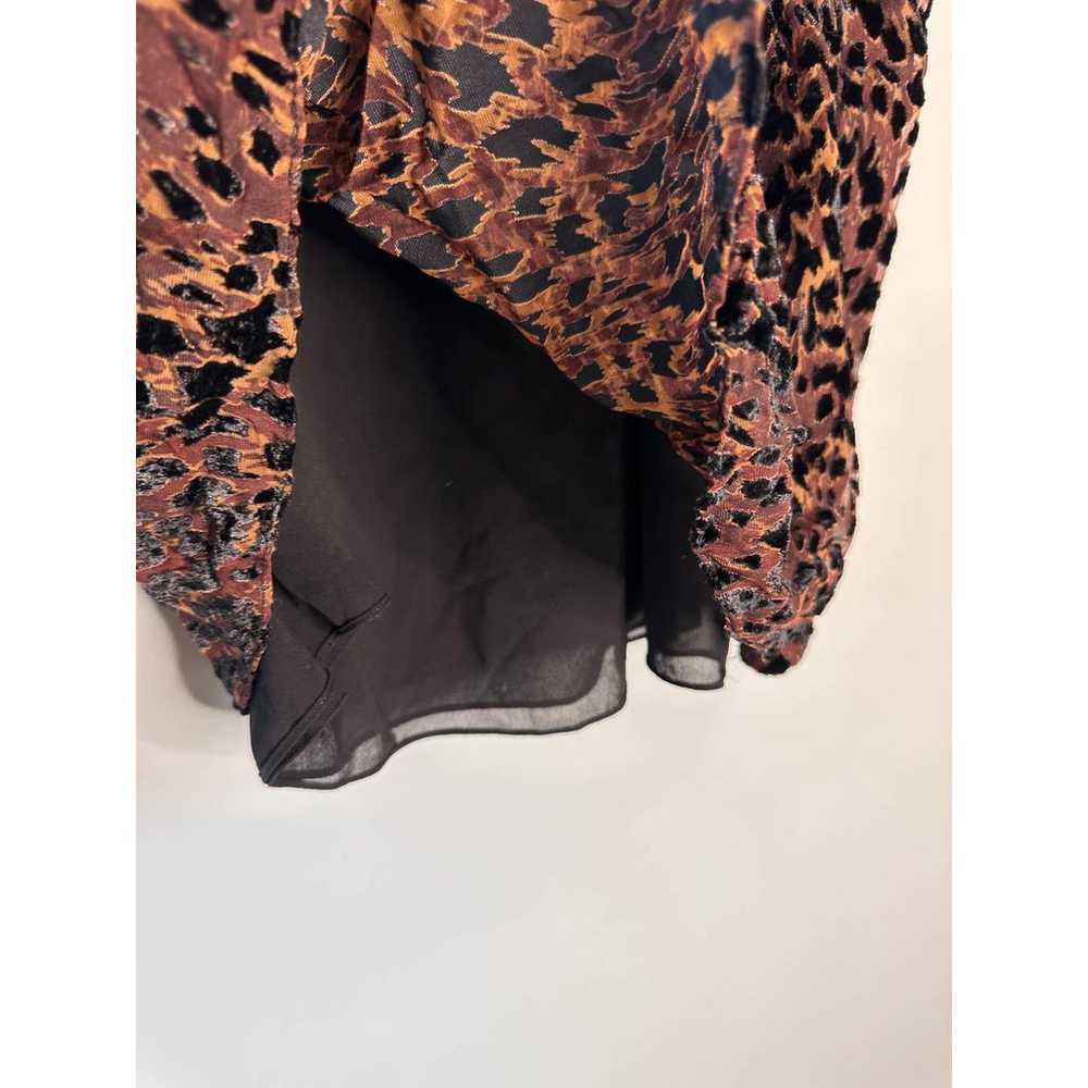 Elie Tahari Noelle Leopard Print Velvet Burnout B… - image 5