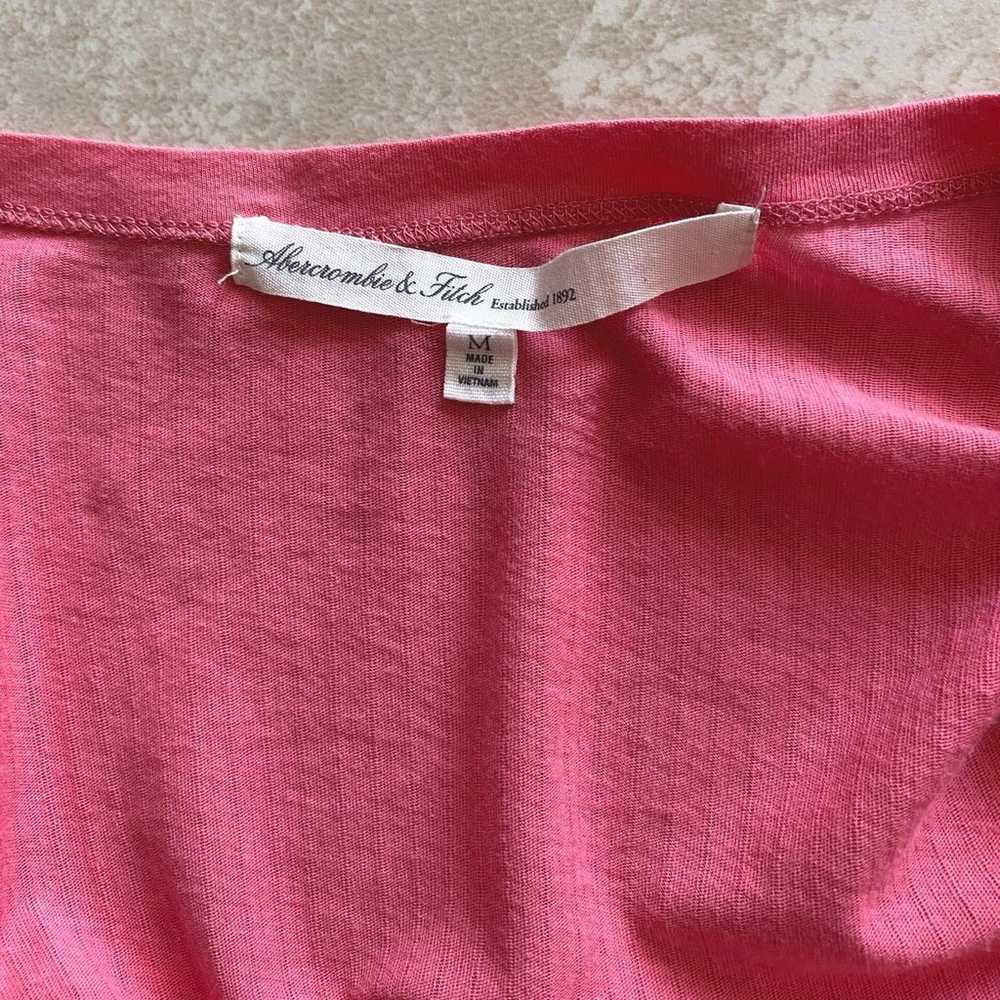 Y2k rare Abercrombie pink babydoll long sleeve to… - image 7