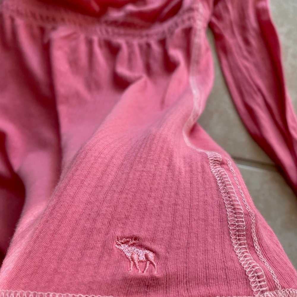 Y2k rare Abercrombie pink babydoll long sleeve to… - image 8