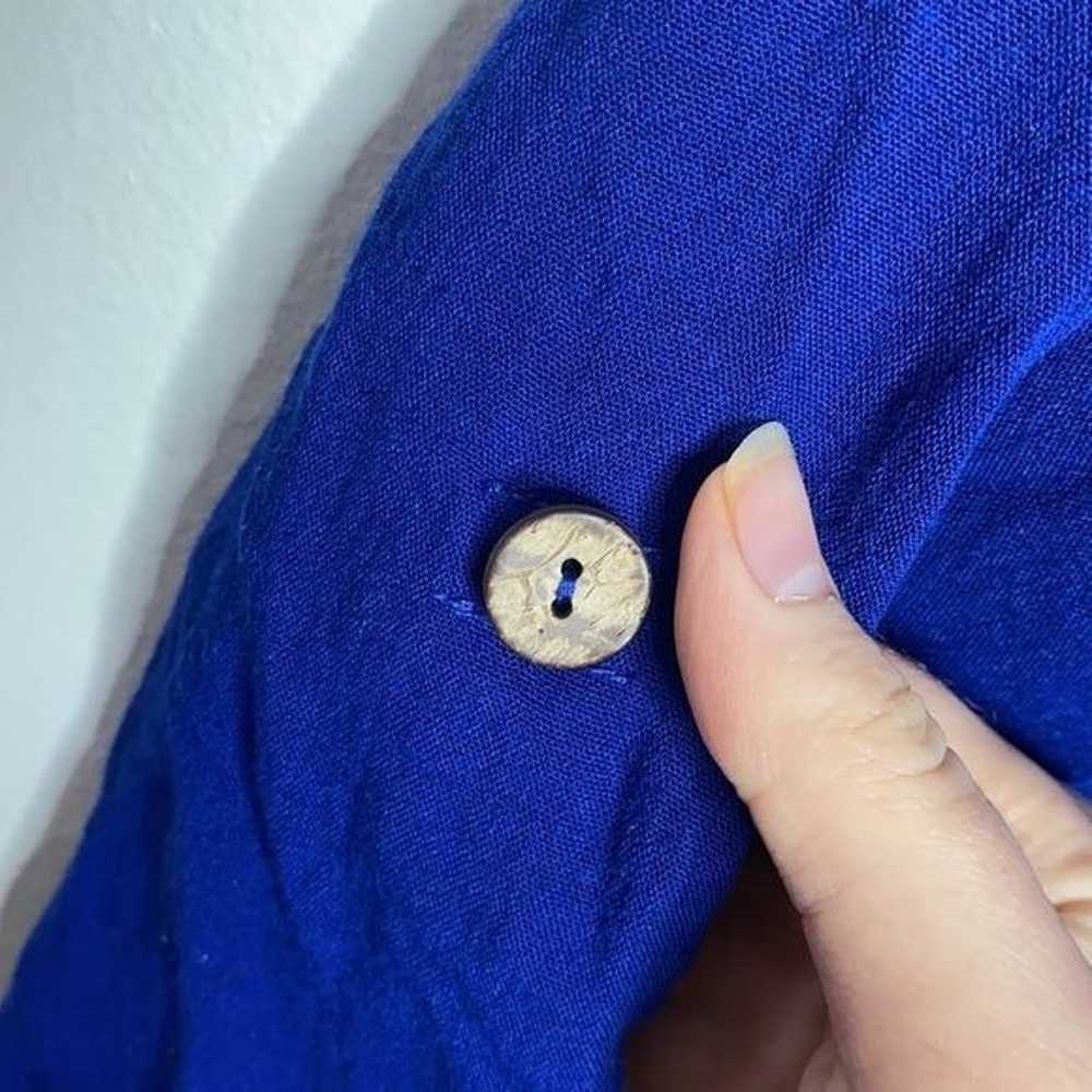Fridaze Linen Artist Pullover Tunic in royal blue… - image 8