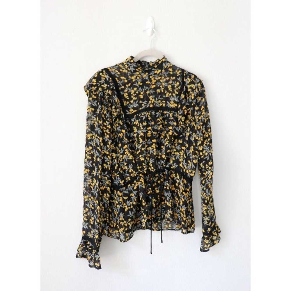 GANNI Marceau georgette floral blouse (M) - image 2