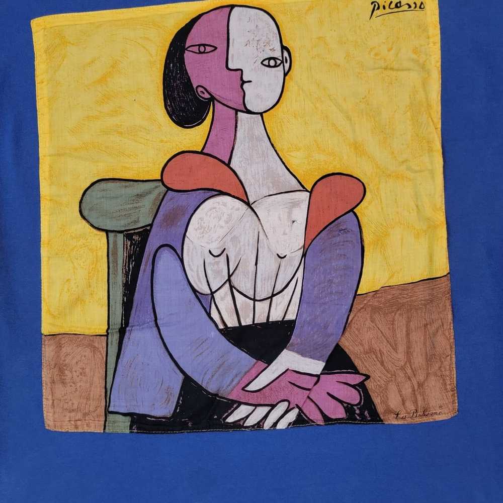 Vintage 90s Pablo Picasso Abstract Art Top - image 2