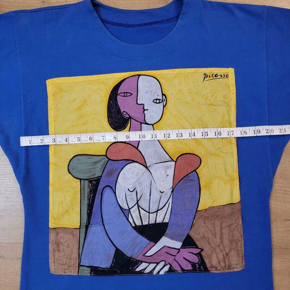 Vintage 90s Pablo Picasso Abstract Art Top - image 7