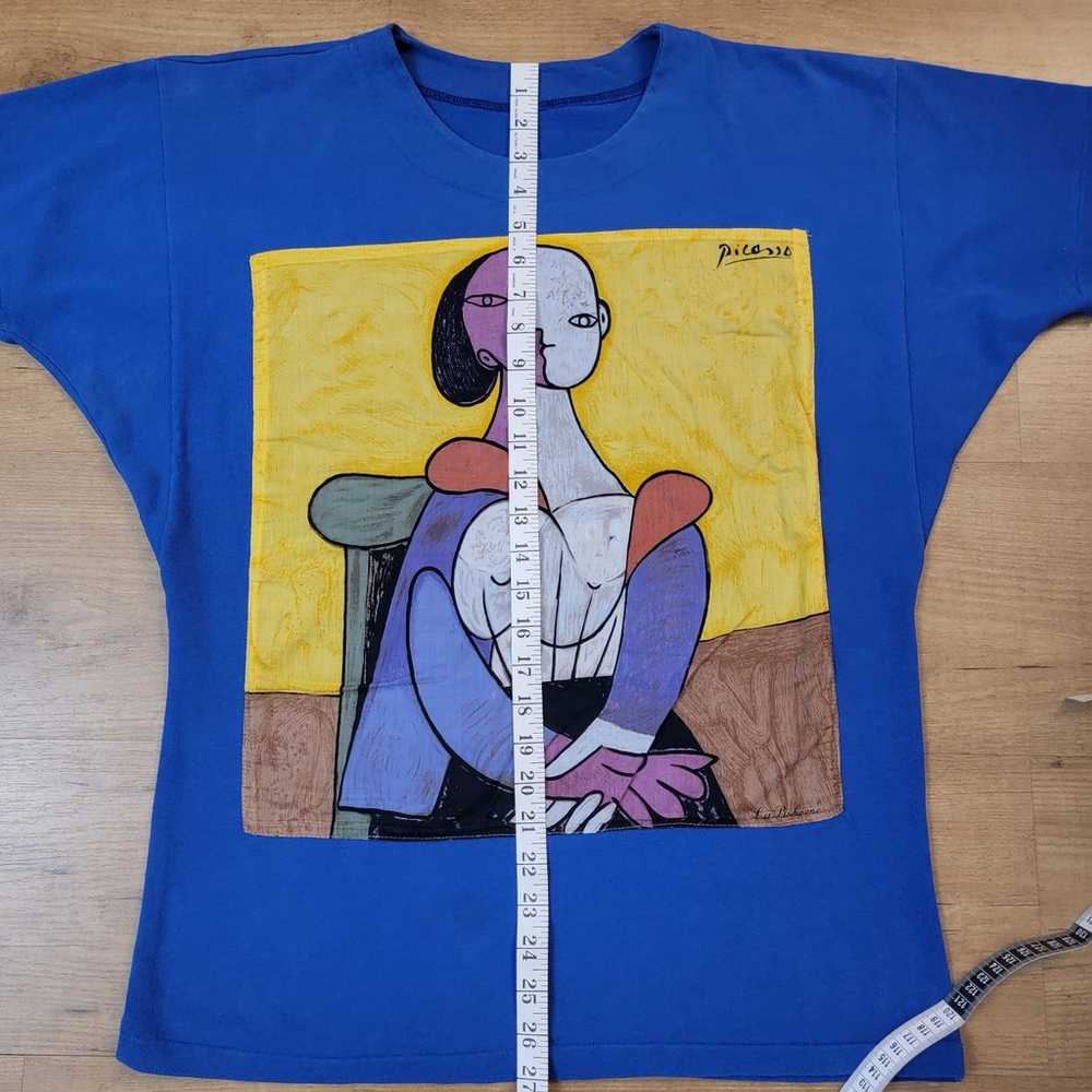Vintage 90s Pablo Picasso Abstract Art Top - image 8