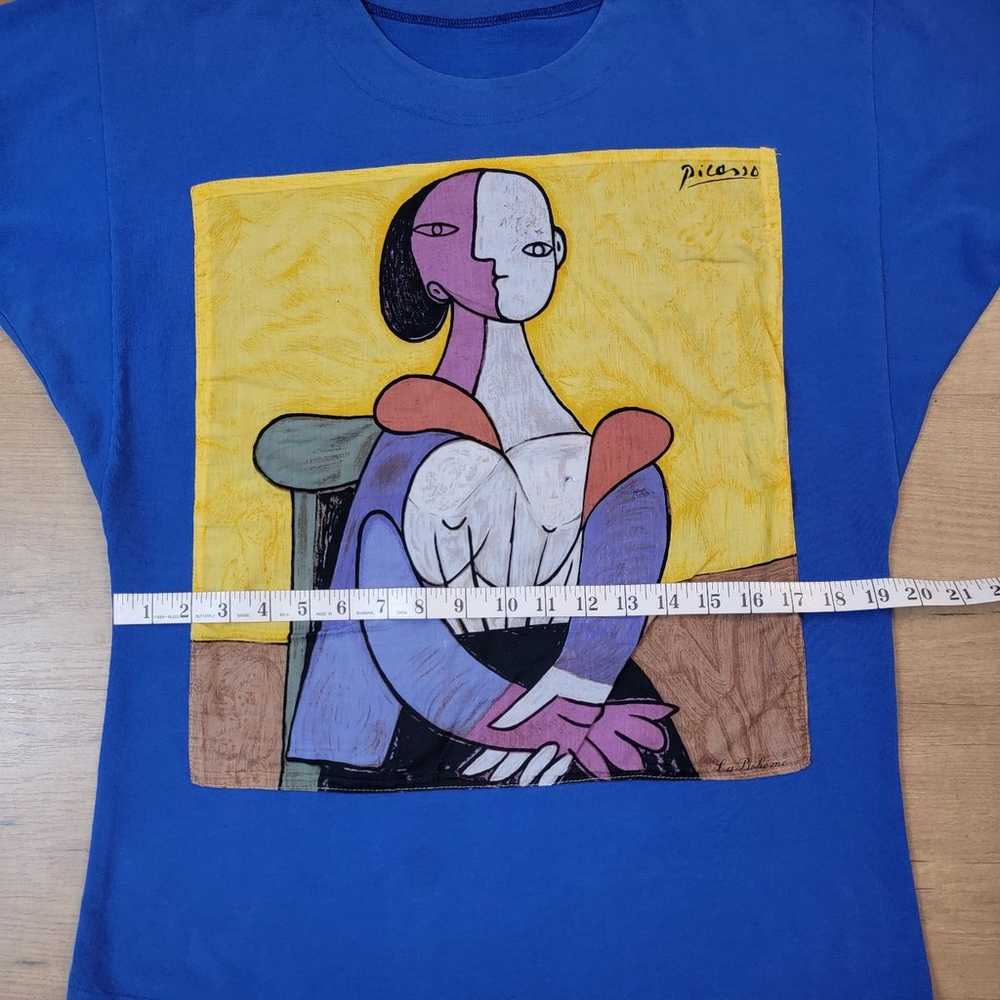 Vintage 90s Pablo Picasso Abstract Art Top - image 9
