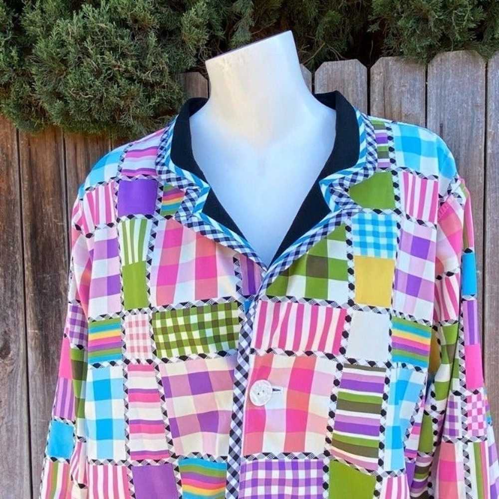Reversible Koos of Course! Vintage Colorful Plaid… - image 10