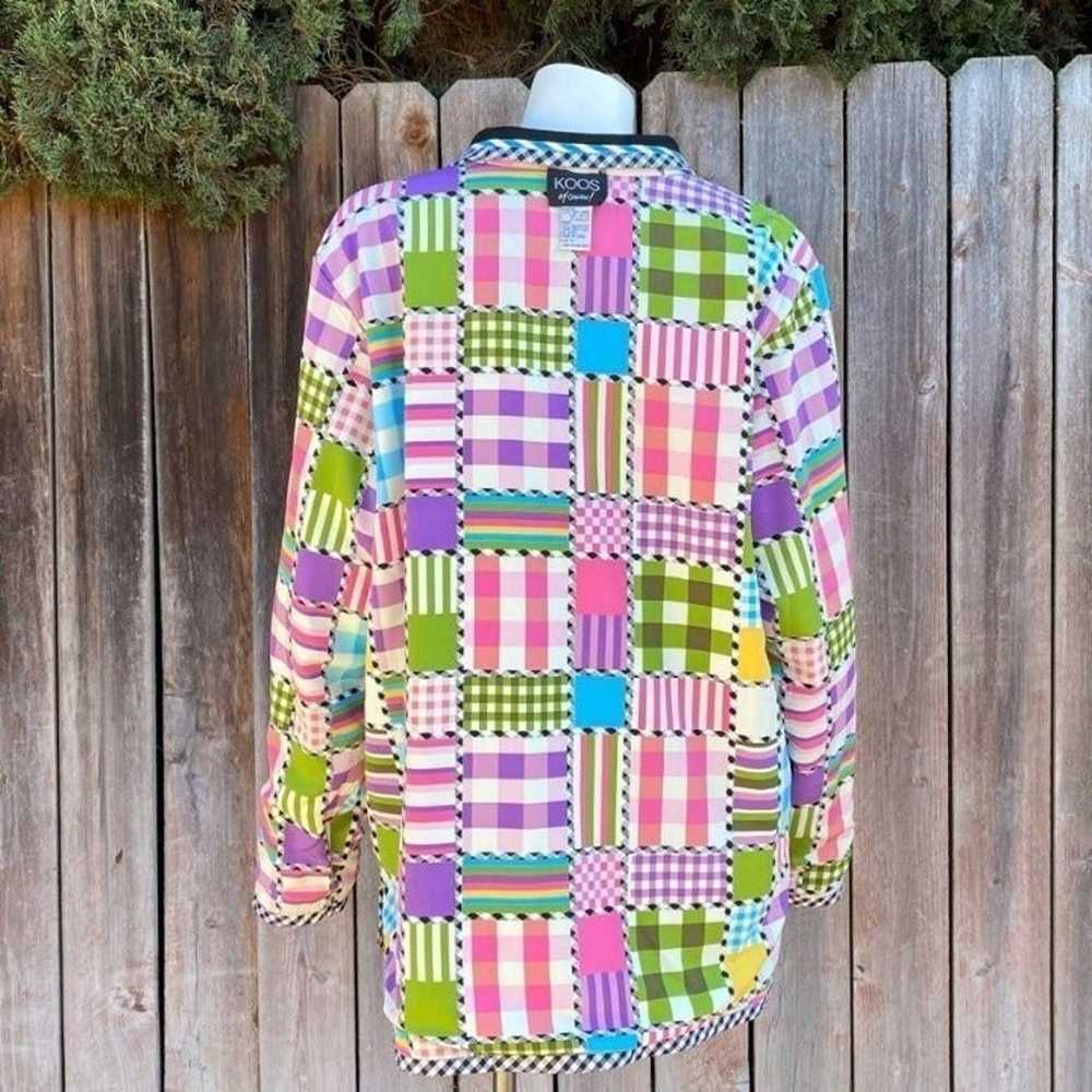 Reversible Koos of Course! Vintage Colorful Plaid… - image 3