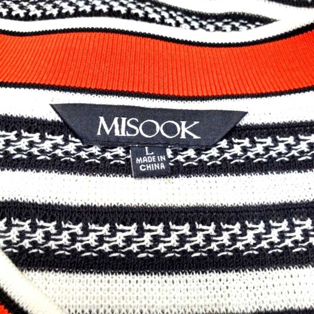 MISOOK Button Detail Open Front Striped Jacket in… - image 4