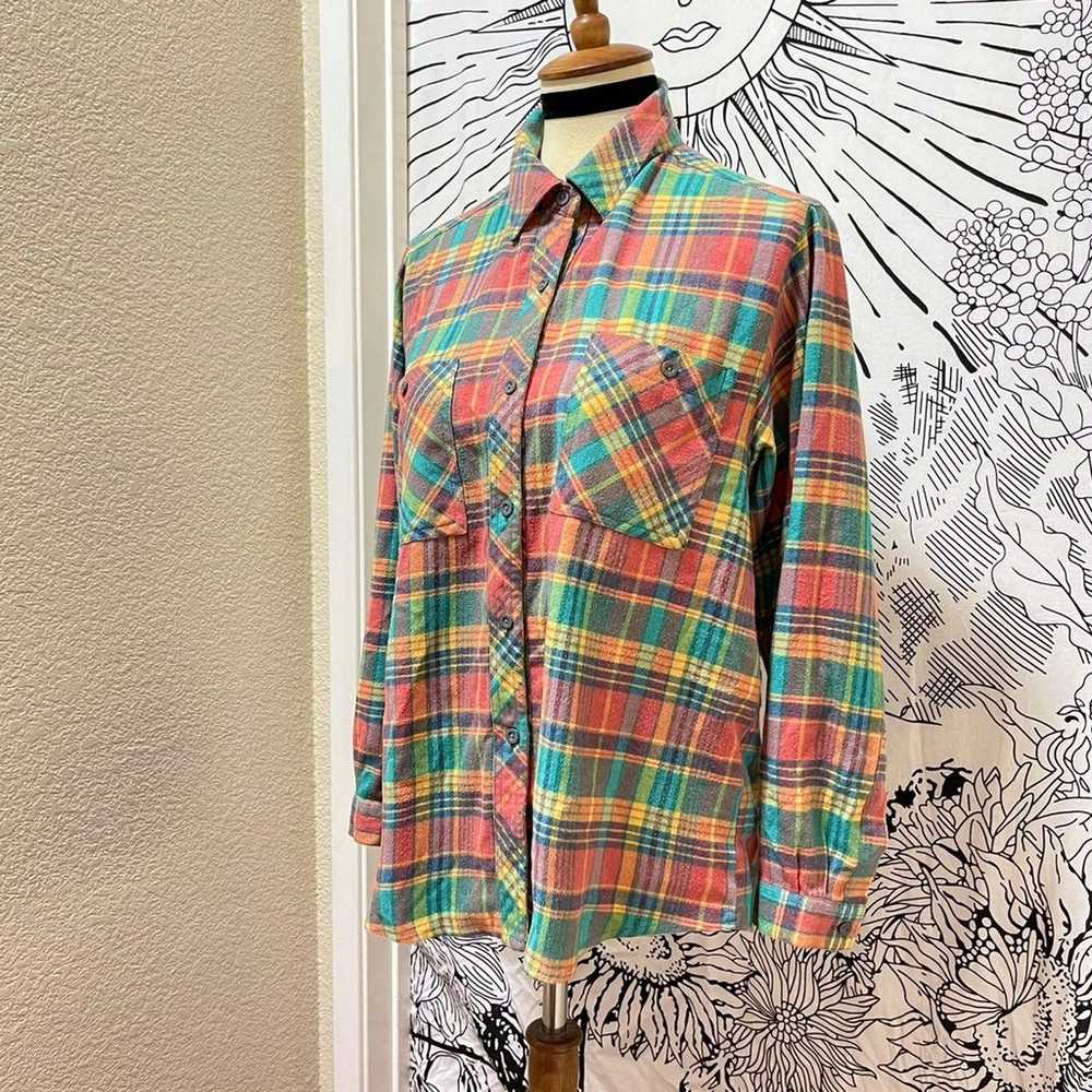 Amazing plaid Angora shirt - image 5