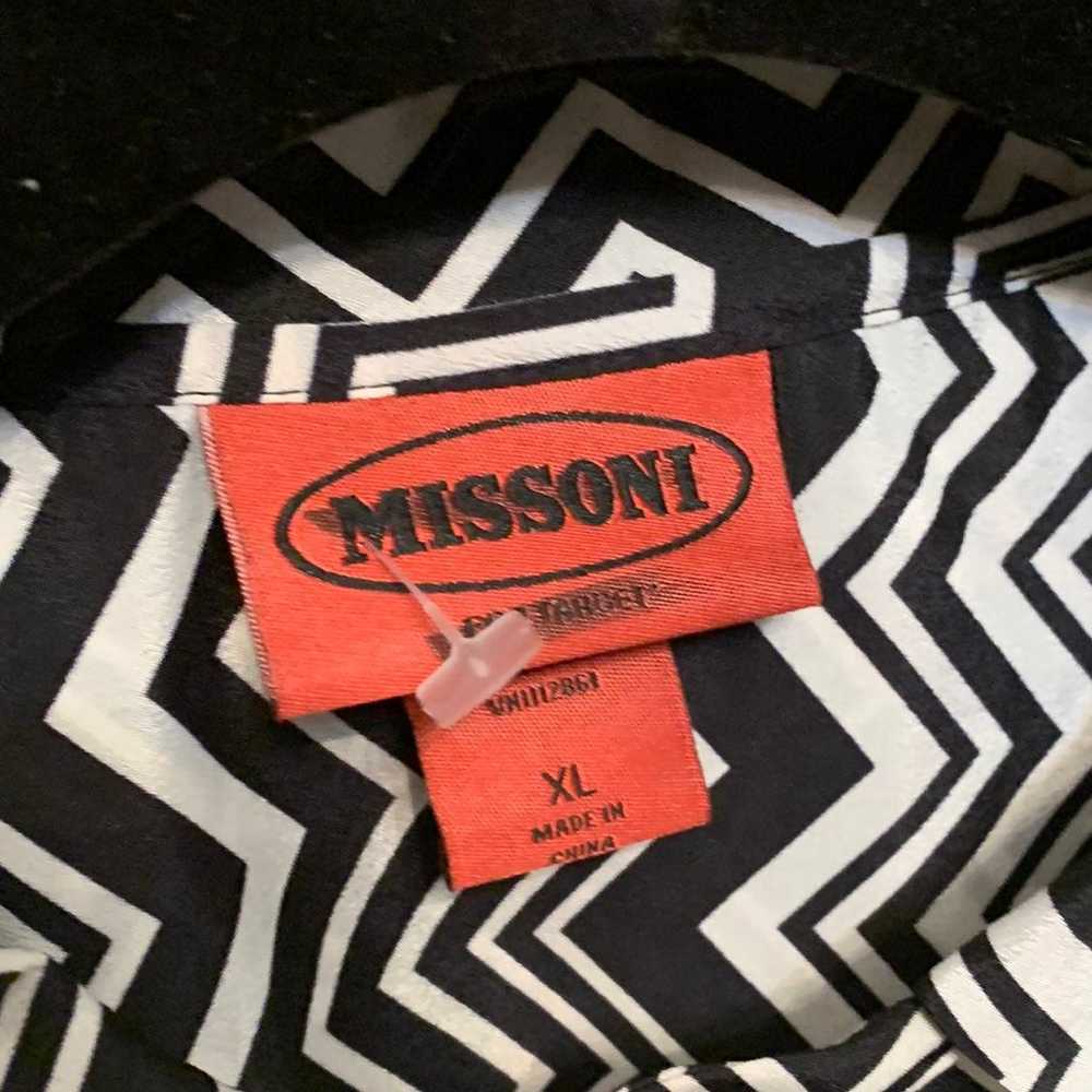 MISSONI TARGET ZigZag Blouse Shirt XL - image 5