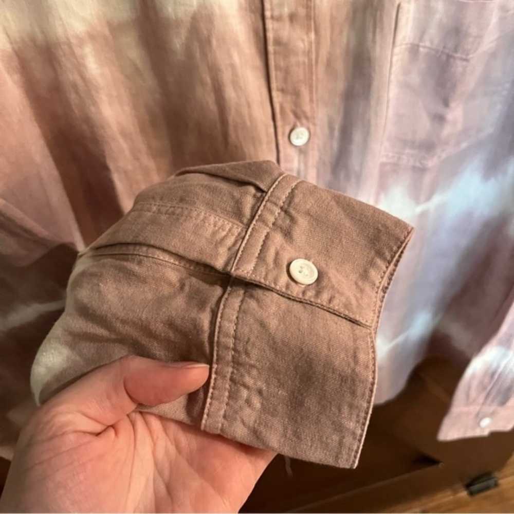 Rails Ingrid Button Front Shirt Raw Hem Tie Dye - image 10